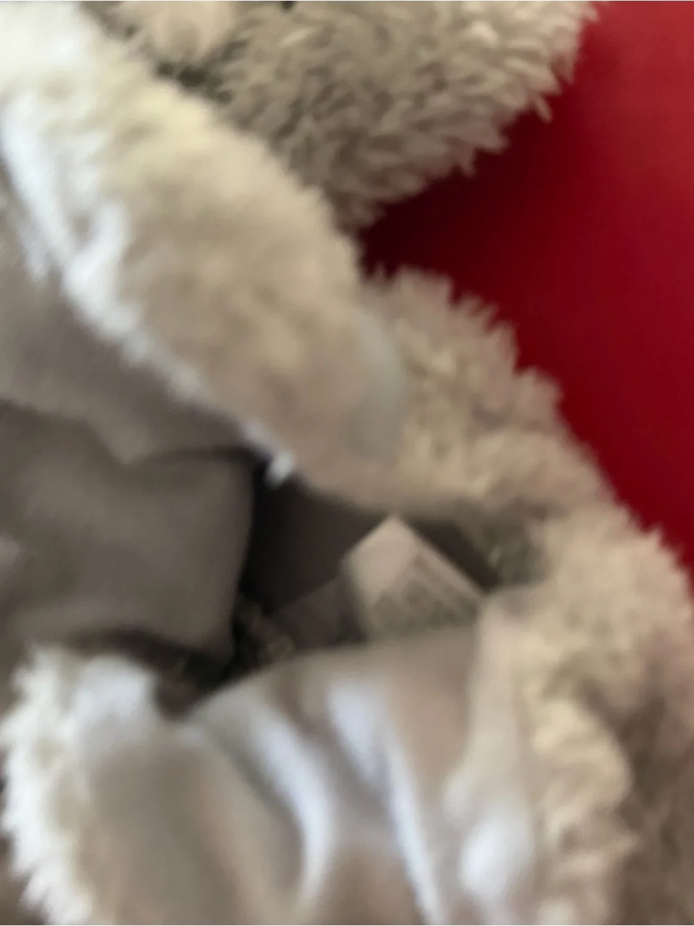 Plush Gray Baby Walker Slippers - Cozy Bear Design